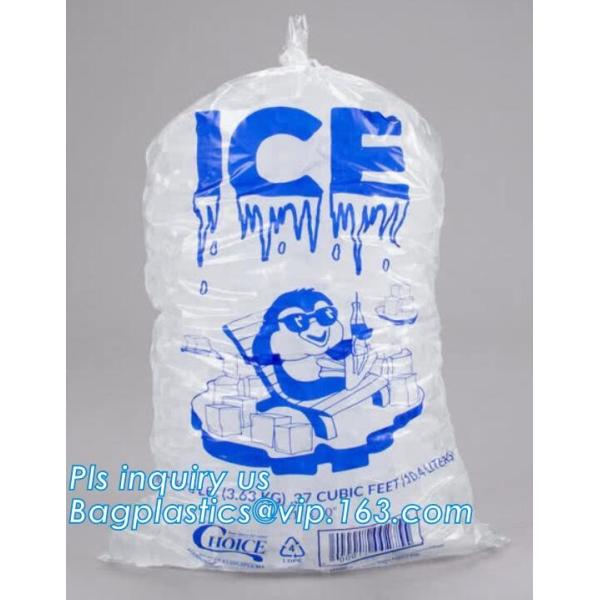 disposable ice bag, plastic ice cube bag, disposable ice cooler bag, wicket plastic 8 lb ice bags, disposable plastic wi