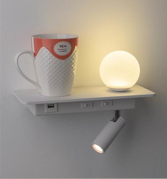 USB led reading light 3W beadboard wall lighting led bed lamp headboard acrylic ball light bedside wall lamp background