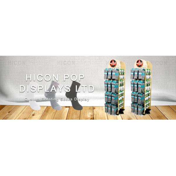 Metal Display Rack Visual Merchandising Sock Retail Store Display Stand