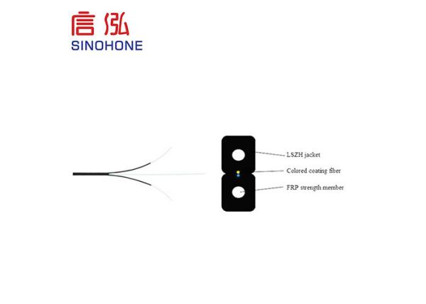 Low Smoke Indoor Fiber Optic Cable Long Delivery Length For Access Network