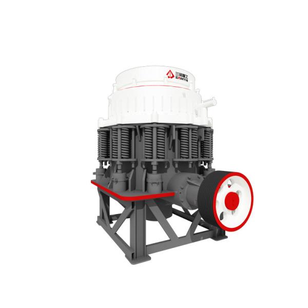Concasseur à cône à ressort composé avec réglage de décharge hydraulique semi-automatique pour un contrôle de précision