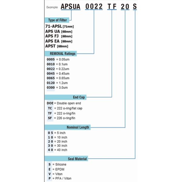 Несимметричной сосуды фильтра патрона фильтра ПС полисульфона плиссированные мембраной для Пре фильтра фармацевтического и биологического