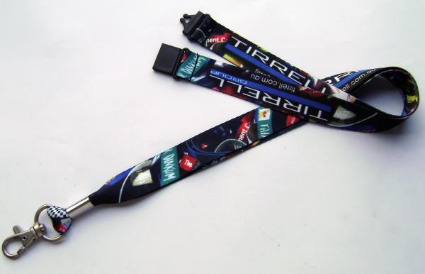 Promotional Dye Sublimation Lanyards , Custom Printed Poyester Neck Lanyard With Logo