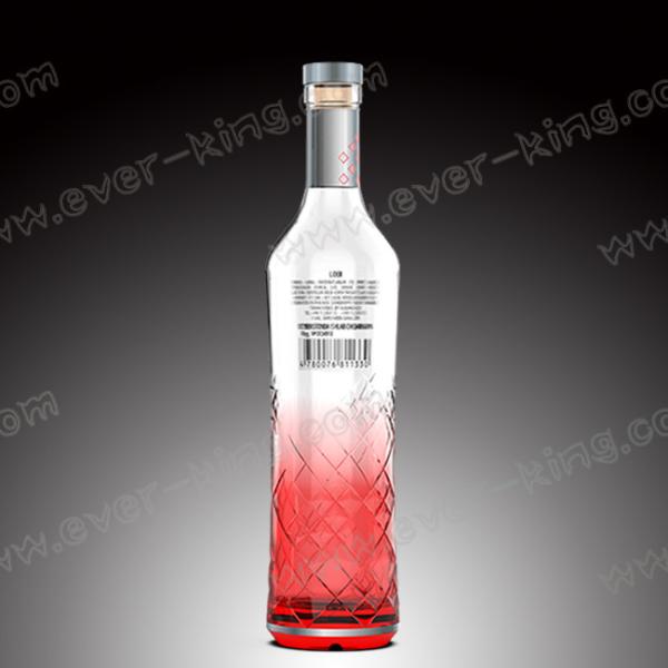 Customer Designed Transparent 1.5L Vodka Glass Bottle