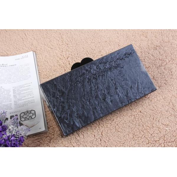 Two Zabras Pattern Acrylic Clutch Bags Black Box Size For Beautiful Girls