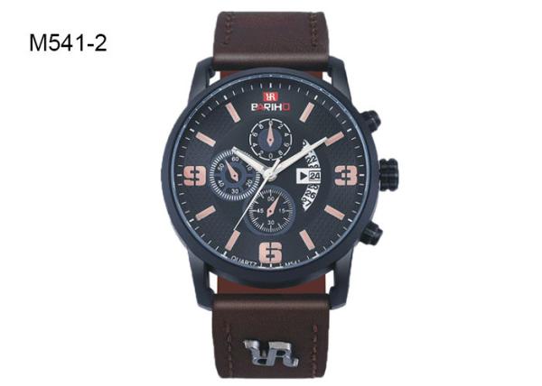 Men's Quartz Watch Fashion Casual Dial Clock Leather Wrist Watch M541
