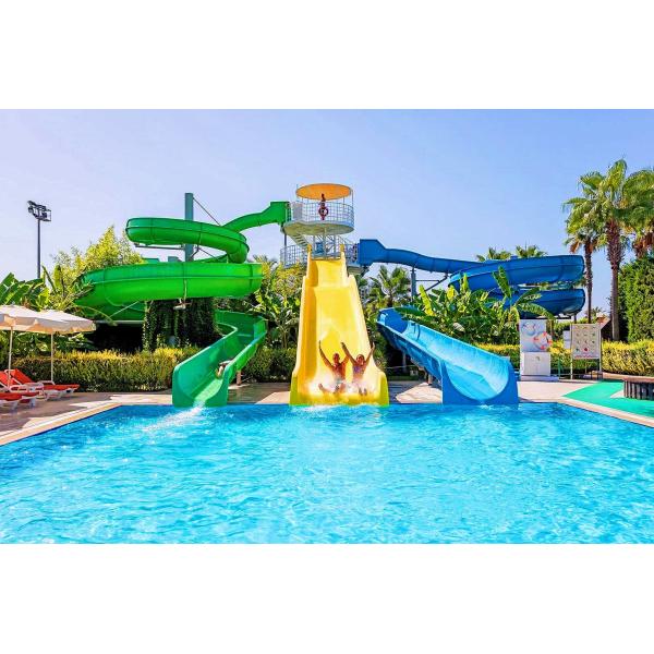 Parcs aquatiques Jeux de divertissement aquatique Équipement de jeu pour enfants Fibre de verre Slide Set