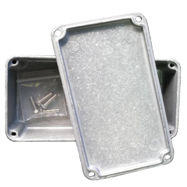 4 Screws Style Die Cast Aluminium Box Oxidized Finish 112mm * 61mm * 31.3mm