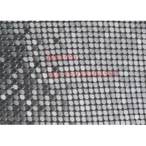 4mm Sequin Metal Mesh Fabric Cloth for Dress and shoes