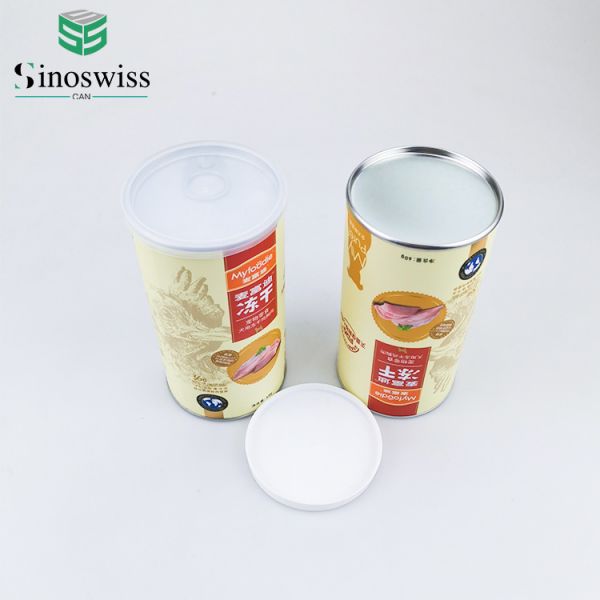 Private Label Pet Freeze Dried Food Packaging Reusable Pet Food Paper Tube Container