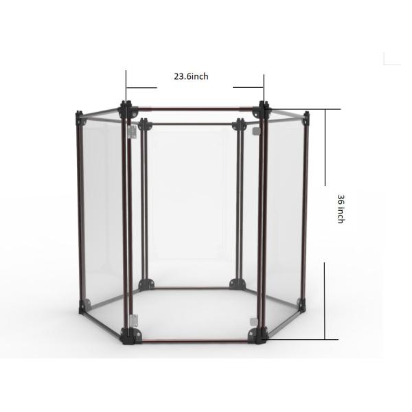 Портативный алюминиевый акриловый детский сад для собак щенка кролик