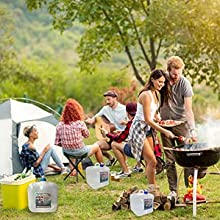 Water Container With Spigot, Storage Carrier Jug, Hiking Backpack, Survival Kit, Water Canteen