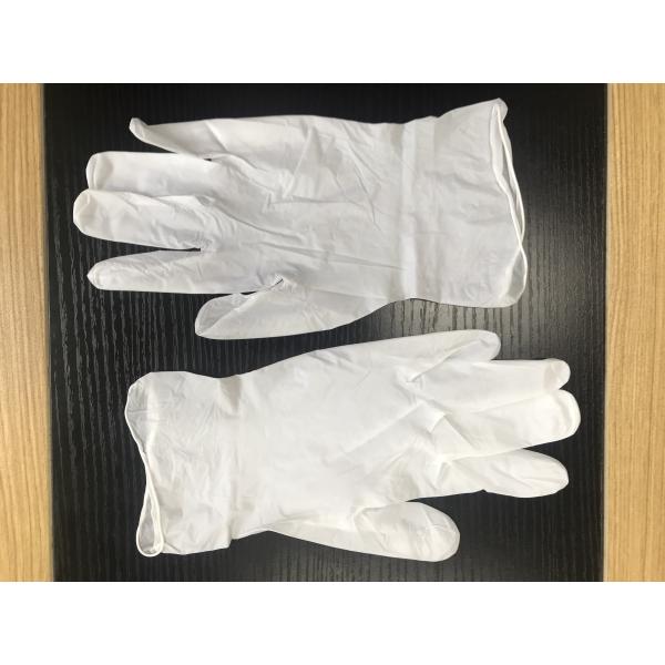 White Latex Free Powder Free Disposable Gloves S - XL Size PVC Material