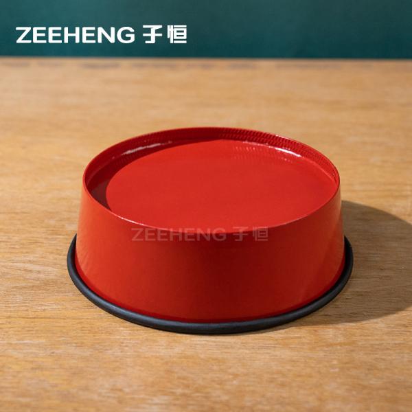 Disposable Paper Bowls With Lids For USA Market Black / Red Convenient And Practical