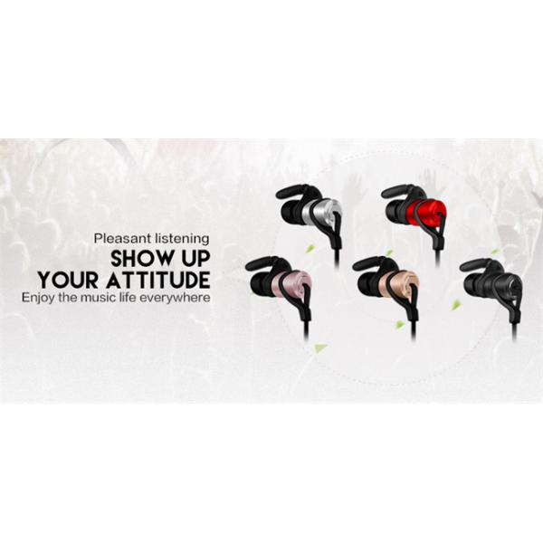 Full Metallic Housing Sports Bluetooth Earphone Wireless Earbuds CVC Noise Cancelling