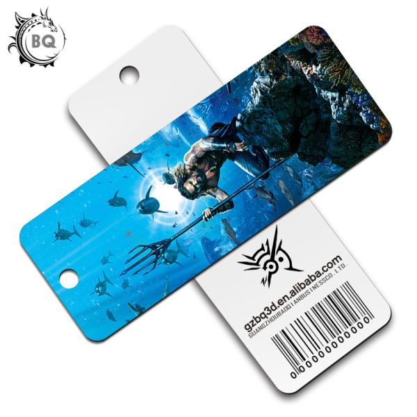 0.6mm Pet Deep & Flip Effect Fancy 3D Lenticular Bookmark for Advertisement