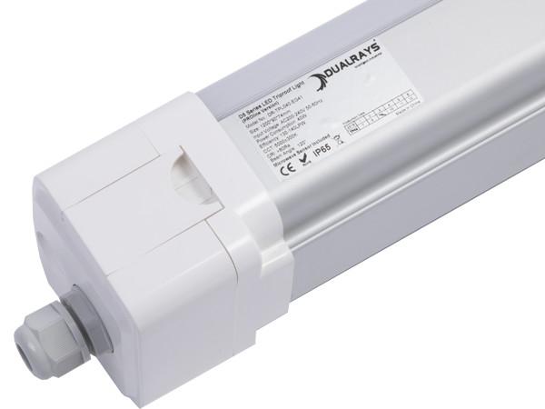 DUALRAYS D5 LED Tri Proof Light 4ft 40W 160LPW Efficiency 0-10V DALI Dimming