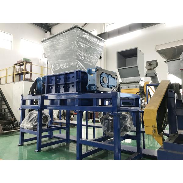 Ремень сумки бутылки отбросов производства повторно используя шредер двойного металла вала пластиковый для продажи