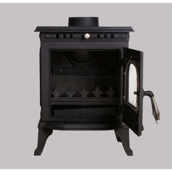 European Style Fireplace, Wood Burning, Real Fire, Independent Cast Iron Fireplace