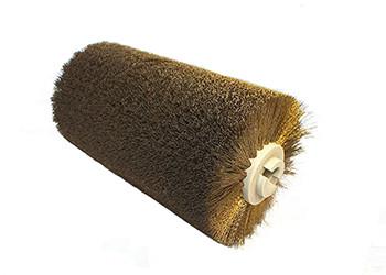 Portable Industrial Polishing Brushes Roller , Spiral Round Brass Wire Brush