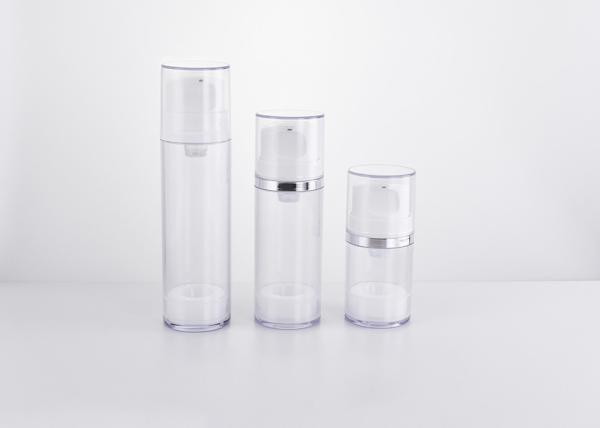 Transparent plastic airless pump bottle 120&150ml China manufacturers empty primary cosmetic&skincare packaging