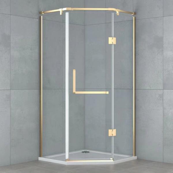 135 Degrees Partitioned Shower Door Profile Waterproof Shower Door Hardware
