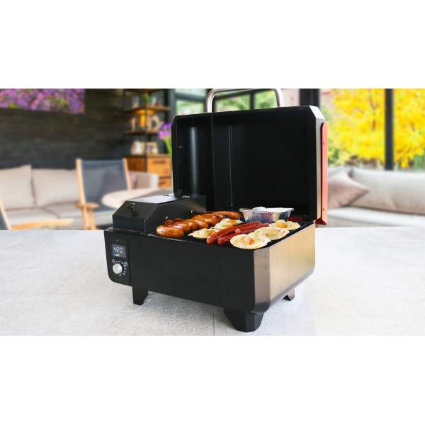 Experience the Versatility Portable Wood Pellet Grill Electric Smoker for Outdoor BBQ