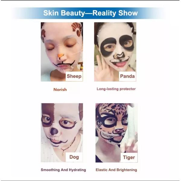 Radiant And Nourished Sheet Face Mask Cotton Material Animal Style