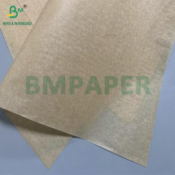 35gsm 45gsm Non-stick Baking Brown Parchment Paper Oilproof Paper 35gm 45gm Papel de pergamino marrón antiadherente para hornear Papel a prueba de aceite