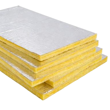 Insulation Glass Wool Board With FSK Facing HVAC Duct Wrap Insulation