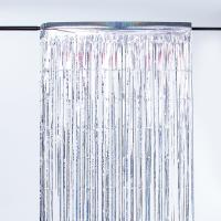 Colorful PET Laser Rain Curtain Background For Festive Indoor / Outdoor Decor