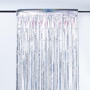 Colorful PET Laser Rain Curtain Background For Festive Indoor / Outdoor Decor