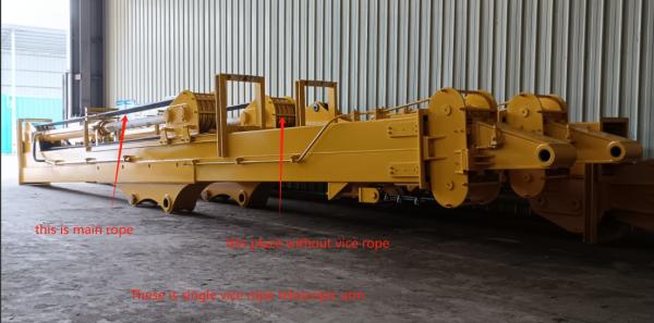 Backhoe Telescopic Dipper Arm For SWE365E EC380D  CAT330 Earthworks Contractor