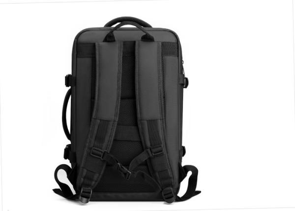 Mochila para laptop USB inteligente logotipo personalizado 20L-39L preto/cinza para homens