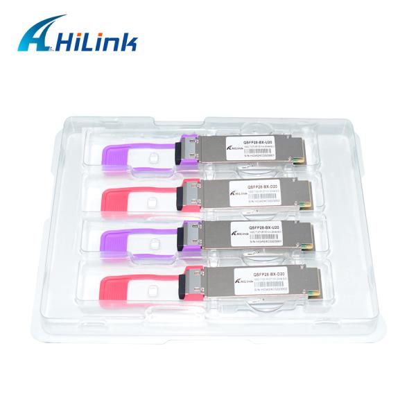 Hilink HL-QSFP28-100G-UD-20 100Gb/s 20km QSFP28 BIDI LR1 Optical Transceiver Module with Hot Pluggable LC Connector