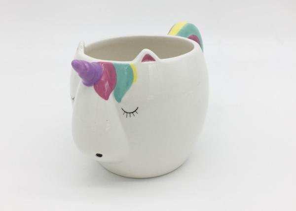 500ml Capacity Ceramic Unicorn Mug , Dolomite Handmade Stoneware Coffee Mugs
