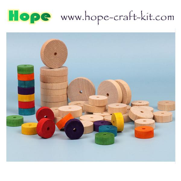 Natural color multi-colored wooden suare cubes blocks for children DIY craft work creative hobbies KIDS STEM INNOVATION
