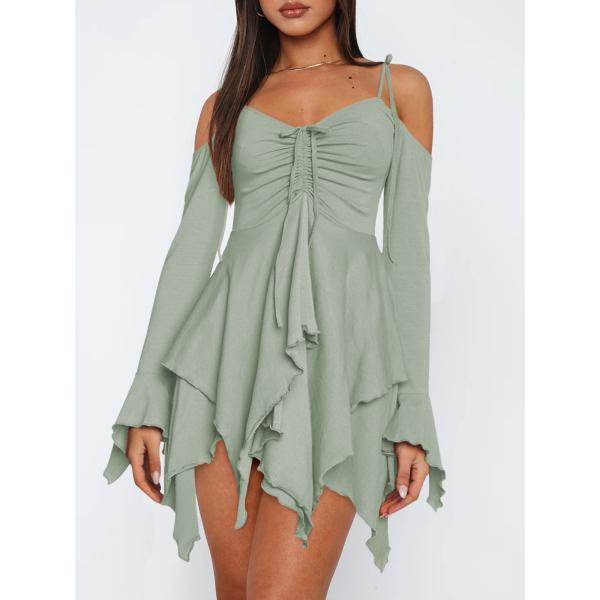 Rencontres Robes à collier solide Robe de mariée classique Robe de mariée