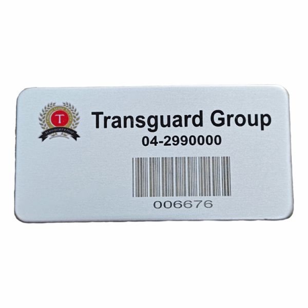 Laser-engraved QR Code Industrial Labels Serial Number Markings Durable and Wear-resistant Metal Plate Tag