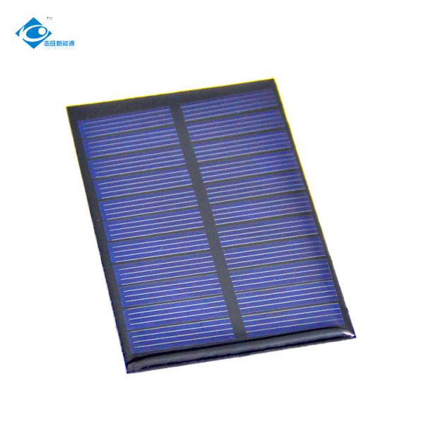 Painel solar solar de resina de cola Epoxy do módulo 0.6W do picovolt do silicone ZW-8556 fotovoltaico do painel solar de 110MA 5.5V