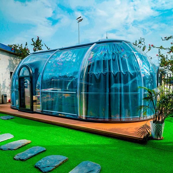 Customized Size Outdoor Tent PC Clear Bubble Transparent Tent Waterproof Dome Tent for Casual Cafe