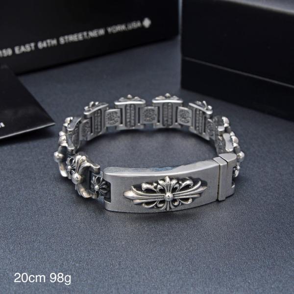 Multi-Element Creative Design Thai Silver Men's Big Bracelet with 925 Sterling Silver