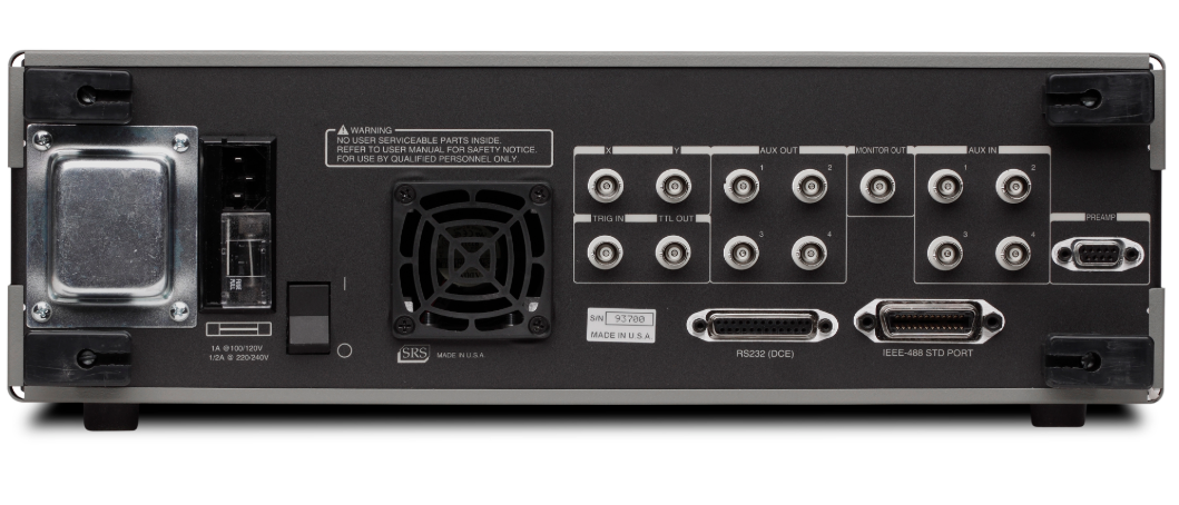 SR830 Lock-In Amplifier with 1 mHz to 102.4 kHz Range, 5 ppm/°C Stability, and 0.01 Degree Phase Resolution