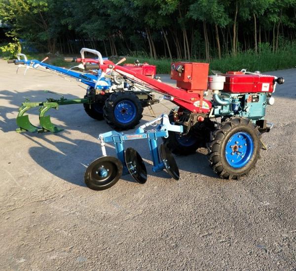 Electric Starter Two Wheel Diesel Engine Farming Garden Use Walking Tractor