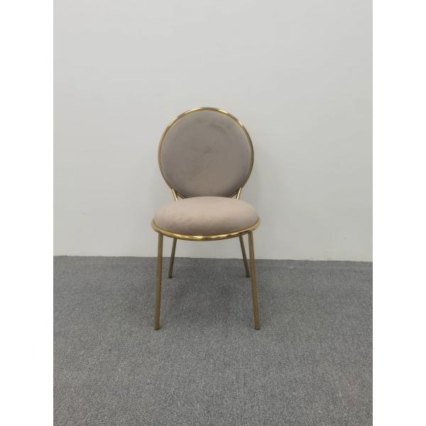 Brown velvet dining chair round Back Chair cheap round dining table and chairs