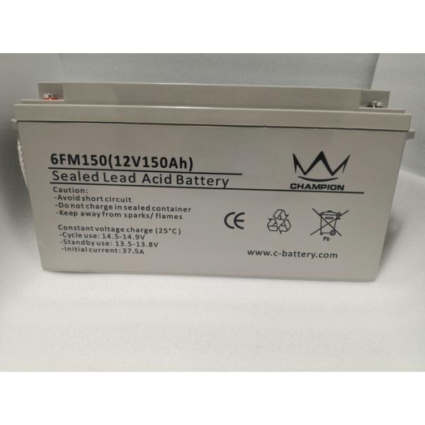 Solar Deep Cycle Gel Vrla Battery , Ups Vrla Battery Maintenance Free