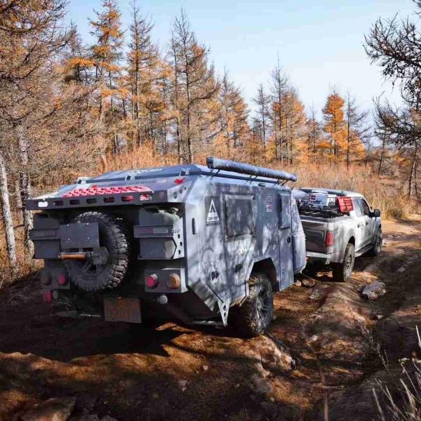 Solar Camper Trailer Off Grid Njstar Explore Trailer Airbag Suspension
