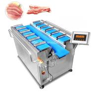 Peseur rayé de combinaison de ceinture de machine de pesage de viande fraîche de porc de contrepoids automatique