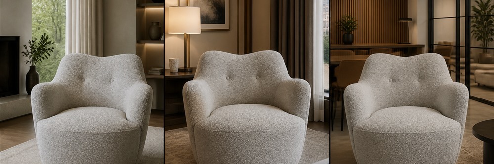 Contemporary Two-Button 1-Seater Swivel Lounge Chair TR-H005