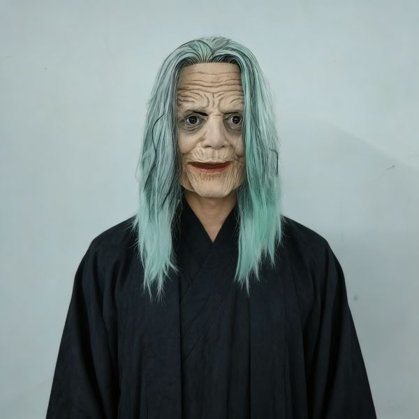 Realistic Face Replica Human Mask in Latex Material for One Size Fit Most Theatrical Performances